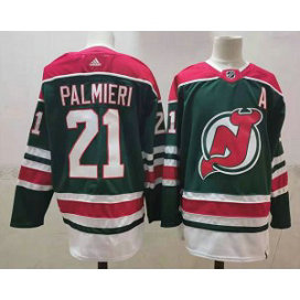 NHL Devils 21 Palmieri Green Adidas Men Jersey