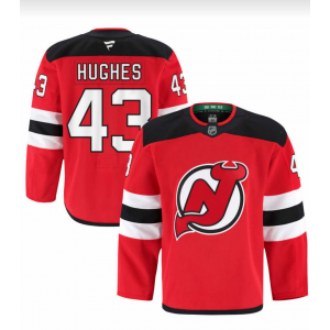 NHL Devils 43 Hughes Red New Men Jersey