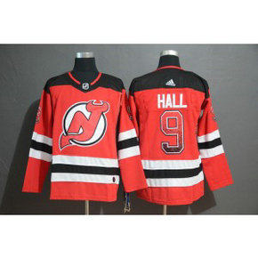 NHL Devils 9 Taylor Hall Red Drift Fashion Adidas Men Jersey