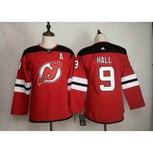 NHL Devils 9 Taylor Hall Red Women Adidas Jersey