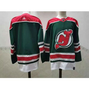 NHL Devils Blank Green 2020 New Adidas Men Jersey