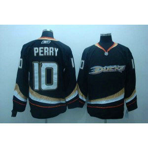 NHL Ducks 10 Corey Perry Black Men Jersey