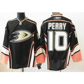 NHL Ducks 10 Corey Perry Black Third Men Jersey