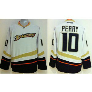 NHL Ducks 10 Correy Perry White Men Jersey