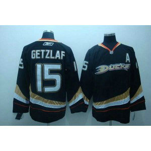 NHL Ducks 15 Ryan Getzlaf Black Men Jersey