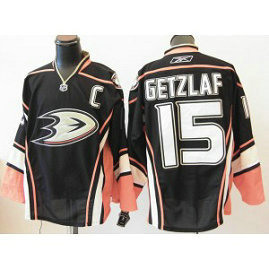 NHL Ducks 15 Ryan Getzlaf Black Third Men Jersey