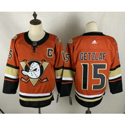 NHL Ducks 15 Ryan Getzlaf Orange Adidas Men Jersey