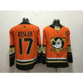 NHL Ducks 17 Ryan Kesler Orange Adidas Men Jersey