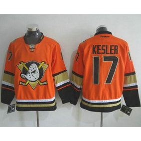 NHL Ducks 17 Ryan Kesler Orange Alternate Men Jersey