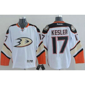 NHL Ducks 17 Ryan Kesler White New Road Men Jersey