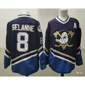 NHL Ducks 8 Teemu Selanne 2022 New Adidas Men Jersey