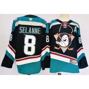 NHL Ducks 8 Teemu Selanne Black 2024 New Adidas Men Jersey