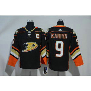 NHL Ducks 9 Paul Kariya Black Adidas Men Jersey