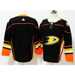 NHL Ducks Blank Black Adidas Men Jerseys