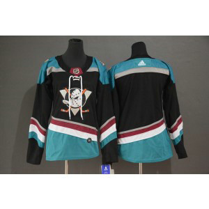 NHL Ducks Blank Black Alternate Adidas Women Jersey