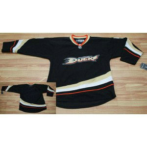 NHL Ducks Blank Black Men Jersey