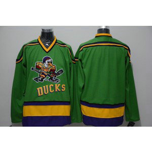 NHL Ducks Blank Green CCM Men Jersey