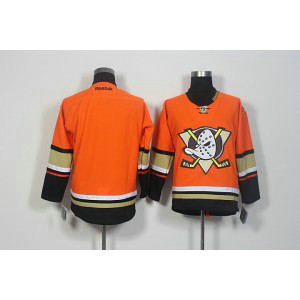 NHL Ducks Blank Orange Alternate Men Jersey