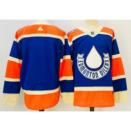 NHL Edmonton Oilers Blank Orange Adidas Men Jersey