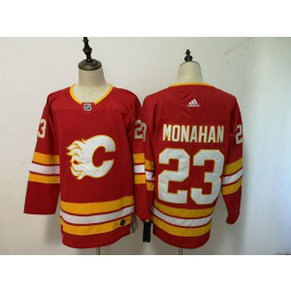 NHL Flames 23 Sean Monahan Red Third Adidas Men Jersey