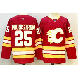 NHL Flames 25 Markstrom Red New Men Jersey