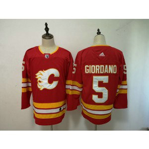 NHL Flames 5 Mark Giordano Red Third Adidas Men Jersey
