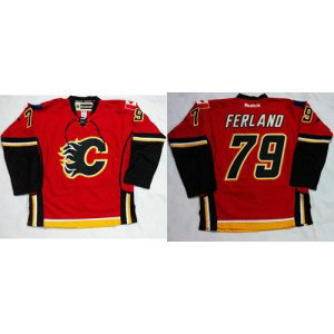 NHL Flames 79 Michael Ferland Red Home Men Jersey