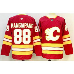 NHL Flames 88 Mangiapane Red New Men Jersey