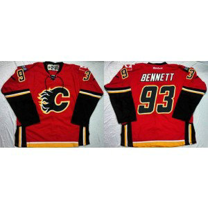 NHL Flames 93 Sam Bennett Red Home Men Jersey