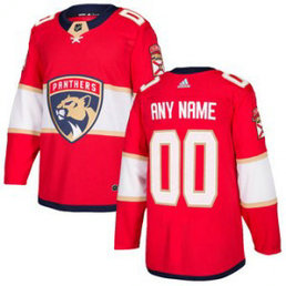 NHL Florida Panthers Red Customized Adidas Men Jersey