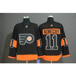 NHL Flyers 11 Travis Konecny Black Alternate Adidas Men Jersey