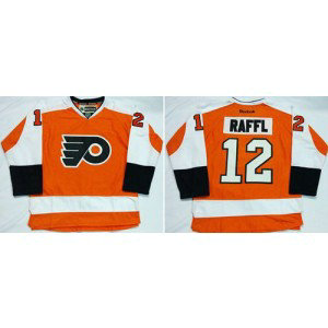NHL Flyers 12 Michael Raffl Orange Home Men Jersey