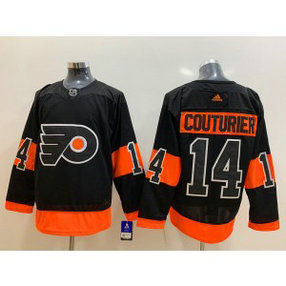 NHL Flyers 14 Sean Couturier Black Adidas Men Jersey