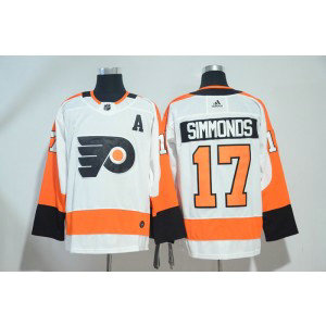 NHL Flyers 17 Wayne Simmonds White Adidas Men Jersey