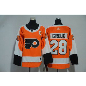 NHL Flyers 28 Claude Giroux Orange Adidas Youth Jersey