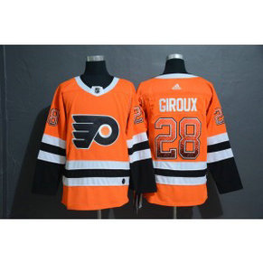 NHL Flyers 28 Claude Giroux Orange Drift Fashion Adidas Men Jersey