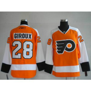 NHL Flyers 28 Claude Giroux Orange Youth Jersey