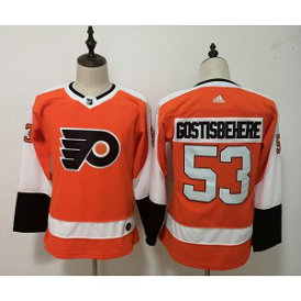 NHL Flyers 53 Shayne Gostisbehere Orange Adidas Youth Jersey