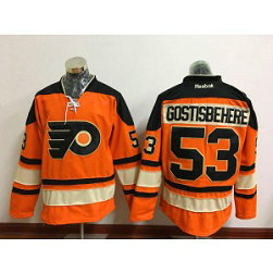 NHL Flyers 53 Shayne Gostisbehere Orange Reebok Men Jersey