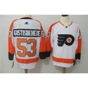 NHL Flyers 53 Shayne Gostisbehere White Adidas Men Jersey NHL Flyers 53 Shayne Gostisbehere White Adidas Men Jersey