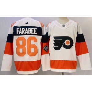 NHL Flyers 86 FARABEE White 2024 Stadium Series Adidas Men Jersey