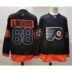 NHL Flyers 88 Lindros Black 2020 New Adidas Men Jersey NHL Flyers 88 Lindros Black 2020 New Adidas Men Jersey