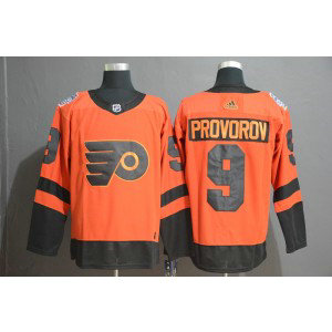 NHL Flyers 9 Ivan Provorov 2019 Stadium Series Orange Adidas Men Jersey