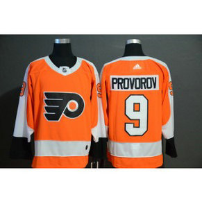 NHL Flyers 9 Ivan Provorov Orange Adidas Men Jersey