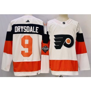 NHL Flyers 9 Jamie Drysdale White 2024 Stadium Series Adidas Men Jersey