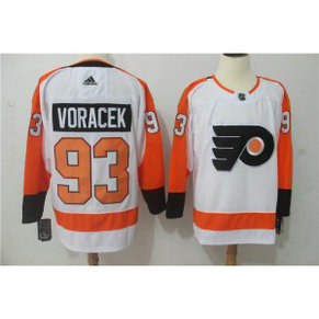 NHL Flyers 93 Jakub Voracek White Adidas Men Jersey