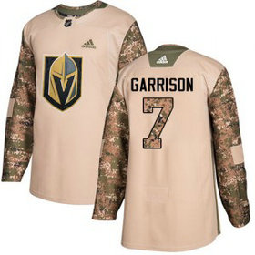 NHL Golden Knights 7 Jason Garrison Camo 2017 Veterans Day Adidas Men Jersey