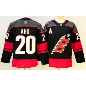 NHL Hurricanes 20 Sebastian Aho Black New Men Jersey