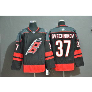 NHL Hurricanes 37 Andrei Svechnikov Black Adidas Men Jersey