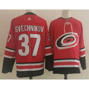 NHL Hurricanes 37 Andrei Svechnikov Red Adidas Men Jersey